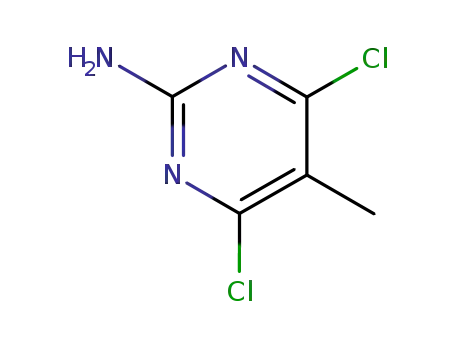 Molecular Structure of 7153-13-1 (2-Amino-4,6-dichloro-5-methylpyrimidine)