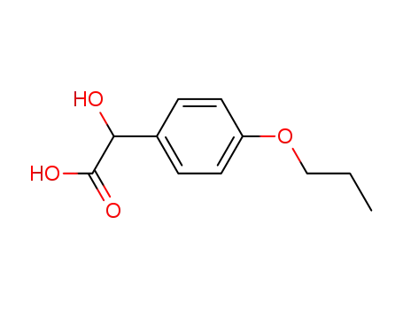 Molecular Structure of 79694-16-9 (4-Propoxylmandelic acid)