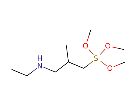 Molecular Structure of 227085-51-0 (N-Ethyl-3-trimethoxysilyl-2-methylpropanamine)