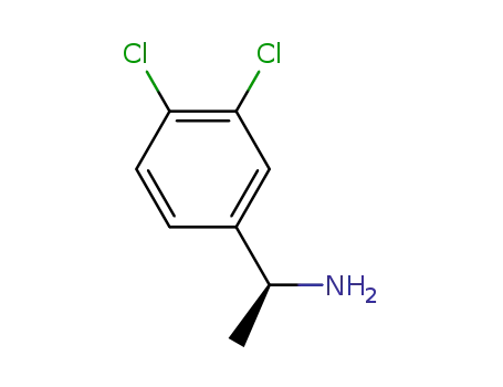Molecular Structure of 150025-93-7 (Benzenemethanamine, 3,4-dichloro-a-methyl-, (S)-)