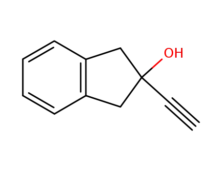 Molecular Structure of 136121-30-7 (2-Ethynyl-indan-2-ol)