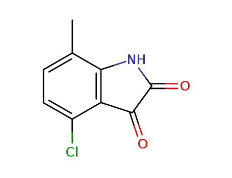 Molecular Structure of 61258-72-8 (4-Chloro-7-methylisatin)