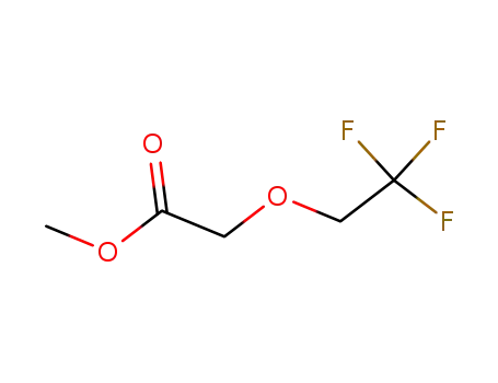 Molecular Structure of 149605-53-8 (Acetic acid, (2,2,2-trifluoroethoxy)-, methyl ester)