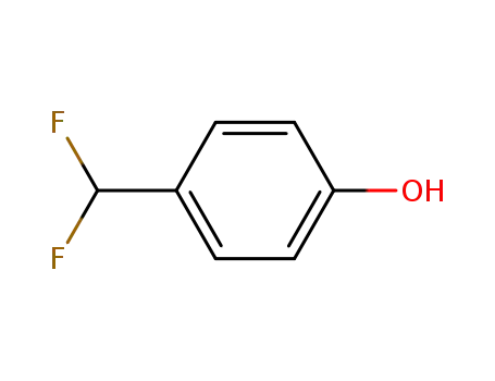 Molecular Structure of 403648-76-0 (4-DIFLUOROMETHYLPHENOL)