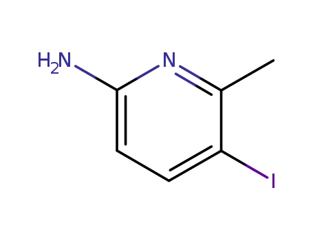 Molecular Structure of 75073-11-9 (5-IODO-6-METHYL-PYRIDIN-2-YLAMINE)