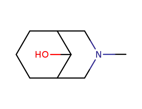 Molecular Structure of 7588-15-0 (3-METHYL-3-AZA-BICYCLO[3.3.1]NONAN-9-OL)