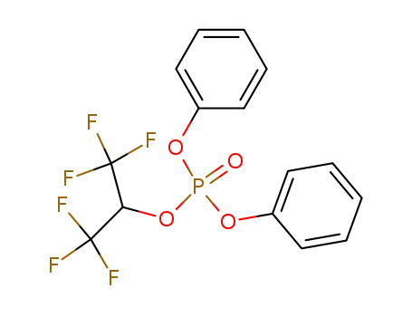 Molecular Structure of 22410-38-4 (1,1,1,3,3,3-hexafluoropropan-2-yl diphenyl phosphate)