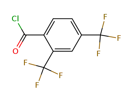 Molecular Structure of 53130-43-1 (2,4-Bis(trifluoromethyl)benzoyl chloride)