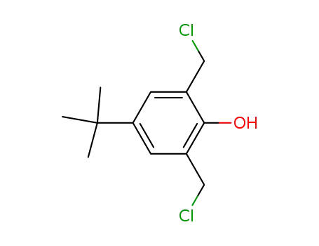 Molecular Structure of 10339-95-4 (Phenol, 2,6-bis(chloromethyl)-4-(1,1-dimethylethyl)-)