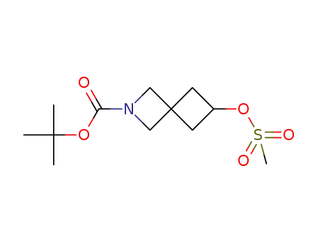 Molecular Structure of 1239320-11-6 (tert-butyl 6-((methylsulfonyl)oxy)-2-azaspiro[3.3]heptane-2-carboxylate)