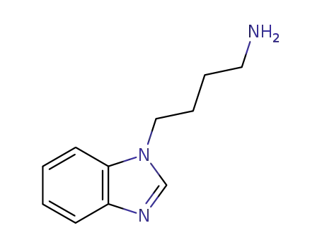 Molecular Structure of 79851-06-2 (4-(BENZOIMIDAZOLE-1-YL)-BUTYLAMINE)