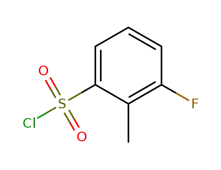 Molecular Structure of 875166-92-0 (3-Fluoro-2-methylbenzenesulfonyl chloride)