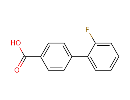 Molecular Structure of 365-12-8 (2'-FLUOROBIPHENYL-4-CARBOXYLIC ACID)
