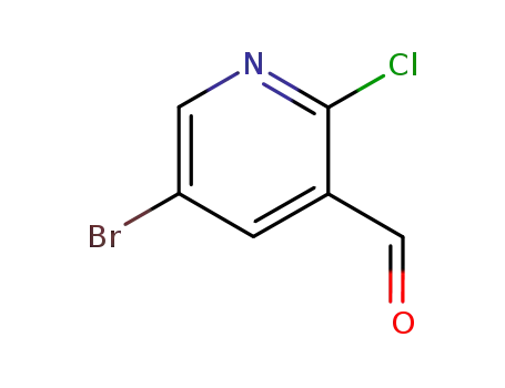 Molecular Structure of 228251-24-9 (5-BROMO-2-CHLORO-PYRIDINE-3-CARBALDEHYDE)