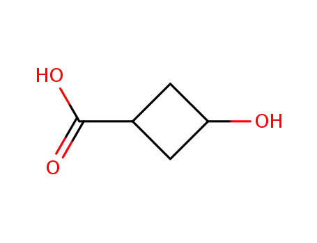 Molecular Structure of 194788-10-8 (3-Hydroxycyclobutanecarboxylic acid)