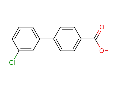 Molecular Structure of 5728-43-8 (3'-CHLORO-BIPHENYL-4-CARBOXYLIC ACID)