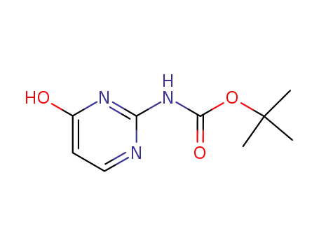 Molecular Structure of 629645-53-0 (tert-butyl (4-hydroxypyrimidin-2-yl)carbamate)