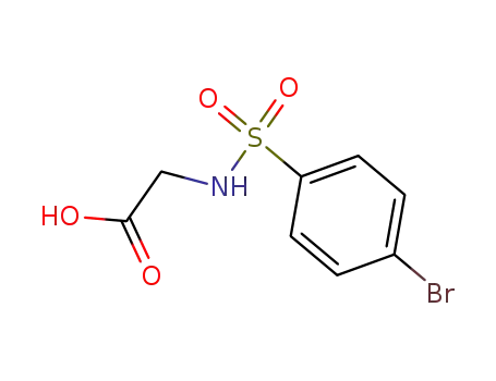 Molecular Structure of 13029-73-7 (2-([(4-BROMOPHENYL)SULFONYL]AMINO)ACETIC ACID)