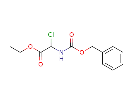 Molecular Structure of 134746-23-9 (ethyl 2-(((benzyloxy)carbonyl)amino)-2-chloroacetate)
