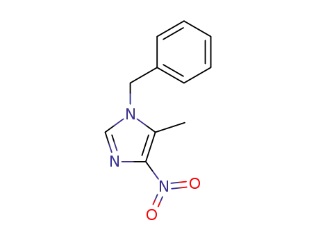Molecular Structure of 99686-99-4 (1-benzyl-5-methyl-4-nitro-1H-imidazole)