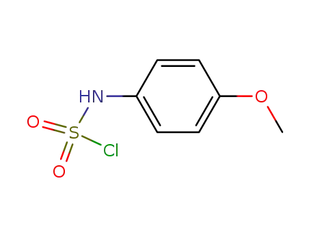 Molecular Structure of 71565-77-0 (Sulfamoyl chloride, (4-methoxyphenyl)-)