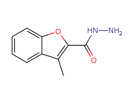 Molecular Structure of 53524-81-5 (3-METHYL-BENZOFURAN-2-CARBOXYLIC ACID HYDRAZIDE)