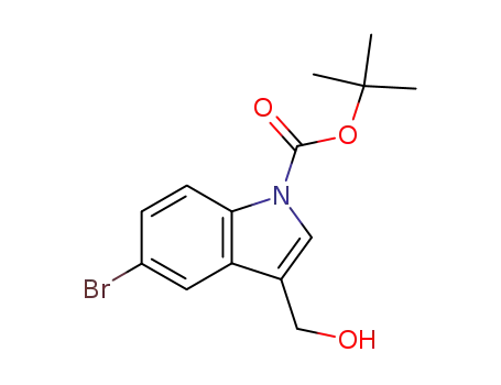 Molecular Structure of 905710-14-7 (1-Boc-5-bromo-3-hydroxymethylindole)