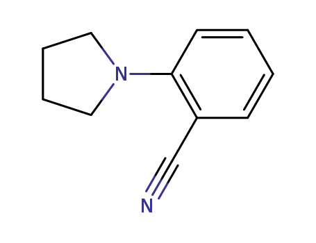 Molecular Structure of 20925-25-1 (2-PYRROLIDIN-1-YLBENZONITRILE)