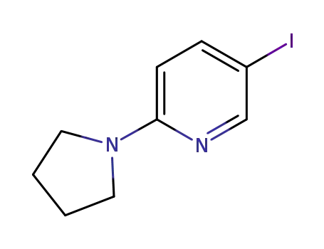 Molecular Structure of 494771-62-9 (5-IODO-2-PYRROLIDIN-1YLPYRIDINE)