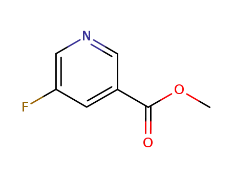 Molecular Structure of 455-70-9 (METHYL 5-FLUOROPYRIDINE-3-CARBOXYLATE)