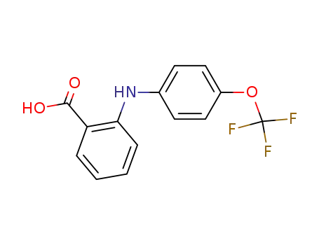 Molecular Structure of 51679-41-5 (N-(4-TRIFLUOROMETHOXYPHENYL)ANTHRANILIC ACID)