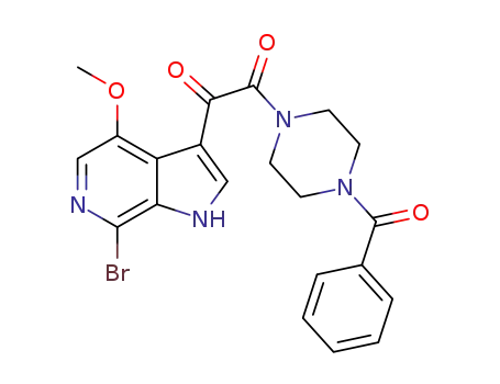 1-(4-benzoylpiperazin-1-yl)-2-(7-bromo-4-methoxy-1H-pyrrolo[2,3-c]pyridin-3-yl)ethane-1,2-dione
