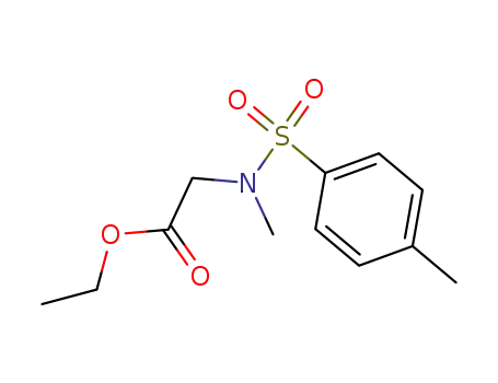 Molecular Structure of 63981-18-0 (2-[N-Methyl-N-[(4-methylphenyl)sulfonyl]amino]acetic acid ethyl ester)