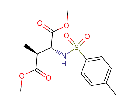 Molecular Structure of 616866-46-7 (D-Aspartic acid, 3-methyl-N-[(4-methylphenyl)sulfonyl]-, dimethyl ester,
(3S)-)