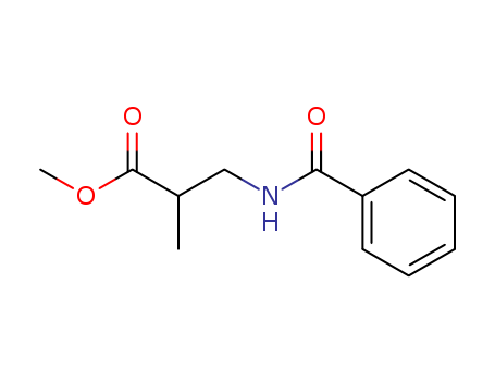 Molecular Structure of 115859-56-8 (Propanoic acid, 3-(benzoylamino)-2-methyl-, methyl ester)
