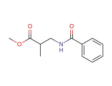 Molecular Structure of 115859-56-8 (Propanoic acid, 3-(benzoylamino)-2-methyl-, methyl ester)