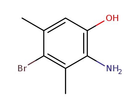Molecular Structure of 861615-81-8 (2-aMino-4-broMo-3,5-diMethylPhenol)