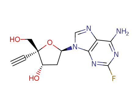 865363-93-5,4'-ethynyl-2-fluoro-2'-deoxyadenosine,(2R,3S,5R)-5-(6-amino-2-fluoro-9H-purin-9-yl)-2-ethynyl-2-(hydroxymethyl)tetrahydrofuran-3-ol;