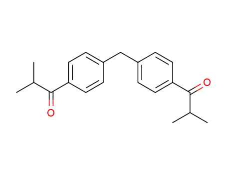 Molecular Structure of 80067-83-0 (1,1'-(methylenebis(4,1-phenylene))bis(2-methylpropan-1-one))