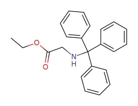 Molecular Structure of 18514-46-0 (N-(TRIPHENYLMETHYL)GLYCINE ETHYL ESTER)