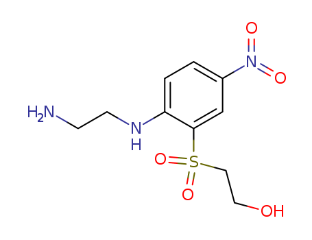 Molecular Structure of 105652-75-3 (Ethanol, 2-[[2-[(2-aminoethyl)amino]-5-nitrophenyl]sulfonyl]-)