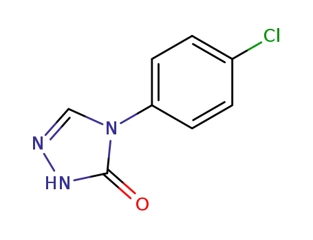 Molecular Structure of 5097-86-9 (4-(4-Chlorophenyl)-1H-1,2,4-triazol-5(4H)-one)