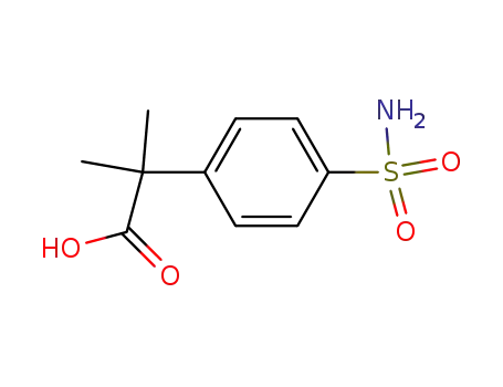 Molecular Structure of 374067-95-5 (2-Methyl-2-(4-sulfamoylphenyl)propionic Acid)