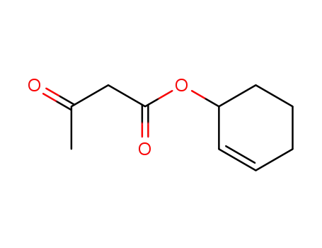 Molecular Structure of 61363-92-6 (Butanoic acid, 3-oxo-, 2-cyclohexen-1-yl ester)