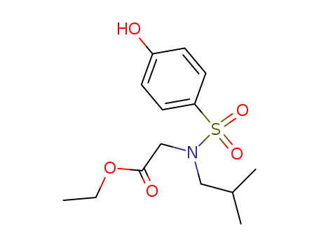 Glycine, N-[(4-hydroxyphenyl)sulfonyl]-N-(2-methylpropyl)-, ethyl ester