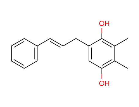 Molecular Structure of 74792-69-1 (5-(trans-cinnamyl)-2,3-dimethylhydroquinone)