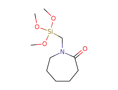 Molecular Structure of 76128-65-9 (1-(trimethoxysilylmethyl)-2-oxohexahydroazepine)