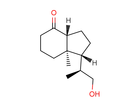 Molecular Structure of 79918-70-0 ([1S-[1β(R*),3aα,7aβ]]-octahydro-1-(2-hydroxy-1-methylethyl)-7a-methyl-4H-inden-4-one)