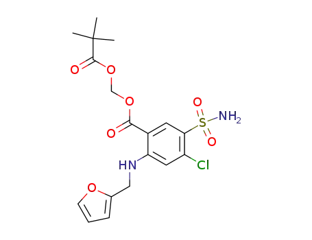 Benzoic acid, 5-(aminosulfonyl)-4-chloro-2-[(2-furanylmethyl)amino]-,
(2,2-dimethyl-1-oxopropoxy)methyl ester