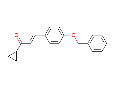Molecular Structure of 52121-55-8 (2-Propen-1-one, 1-cyclopropyl-3-[4-(phenylmethoxy)phenyl]-)